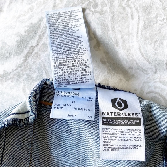 LEVI’S Original Trucker Jacket Denim Medium NWT - Picture 9 of 12